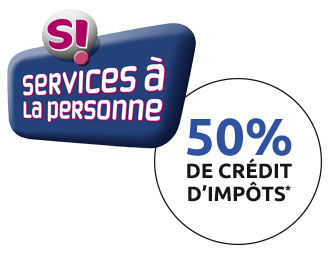 services à la personne, 50% de crédit d'impôt